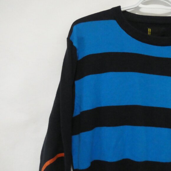 JACK AND JONES | large | Striped Crewneck Sweater With Elbow Patches | NWOT - Picture 3 of 15